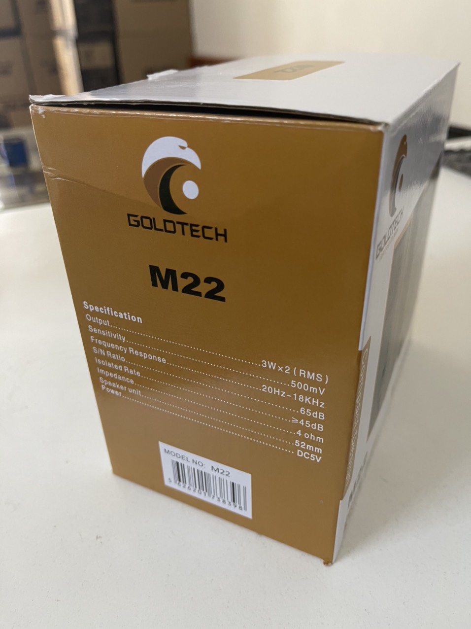 Loa Vi Tính 2.0 Goldtech M22 Vỏ Gỗ - Tích Hợp Bass Cực Chất