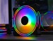 Quạt Tản Nhiệt, Fan Case Led RGB Coolmoon K3 - Tự Động Đổi Màu, Không Cần Hub