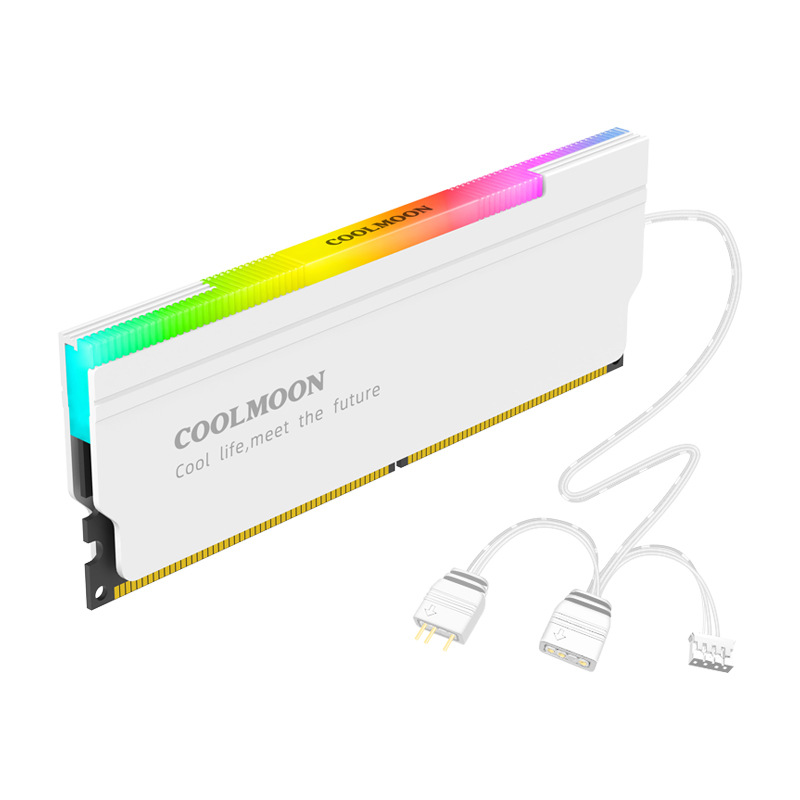 Tản Nhiệt Ram Led RGB Coolmoon RA-1 - Hỗ Trợ Đồng Bộ Hub Coolmoon / Đồng Bộ Mainboard