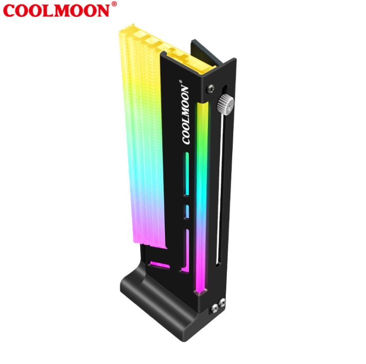 Giá Đỡ VGA Dọc Coolmoon CM-GH2 Led RGB - Đồng Bộ Hub