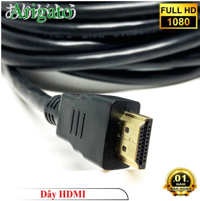 Dây HDMI 7.0 Tròn Màu Đen, Độ Dài 1.5m