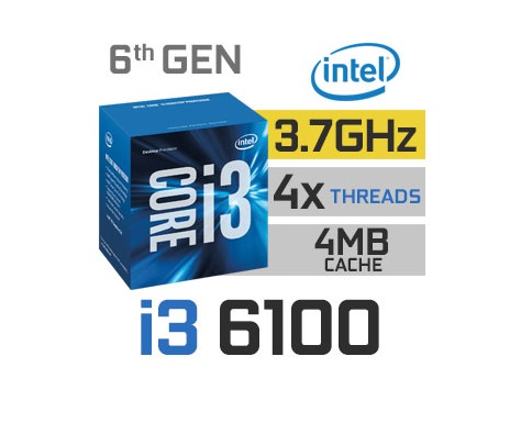 CPU Intel Core i3 - 6100 *3.7 GHz 3MB HD 530 Graphics Socket 1151) - Đã Qua Sử Dụng, Không Kèm Fan