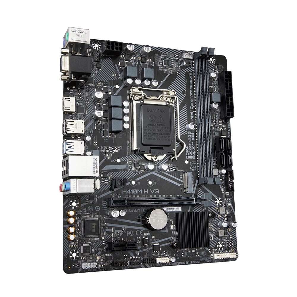 Mainboard Gigabyte H410M-H V3 (Intel H510, Socket 1200, m-ATX, 2 khe Ram DDR4)