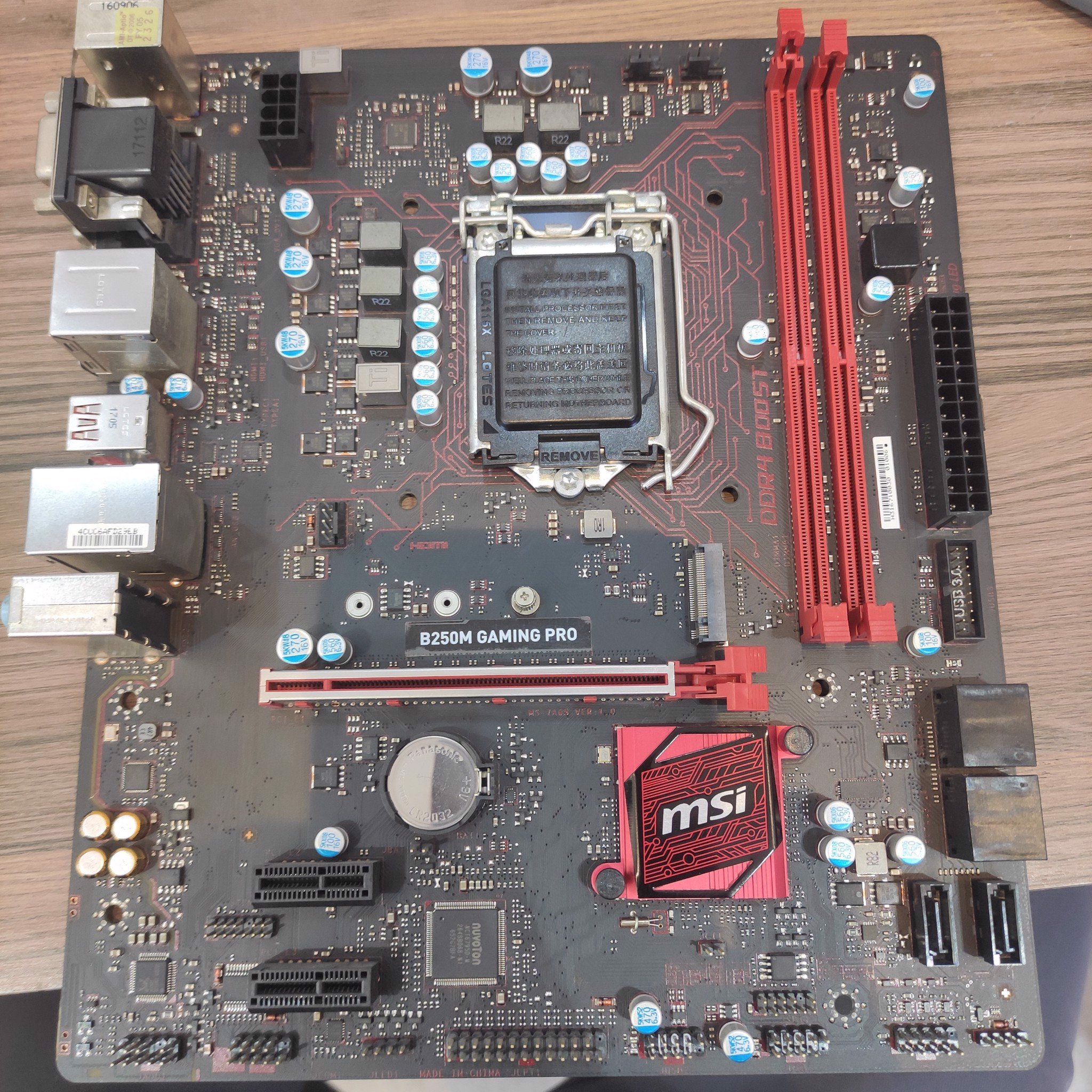 Main MSI B250M Gaming Pro (Intel B250, Socket 1151, m-ATX, 2 khe Ram DDR4) - Đã Qua Sử Dụng