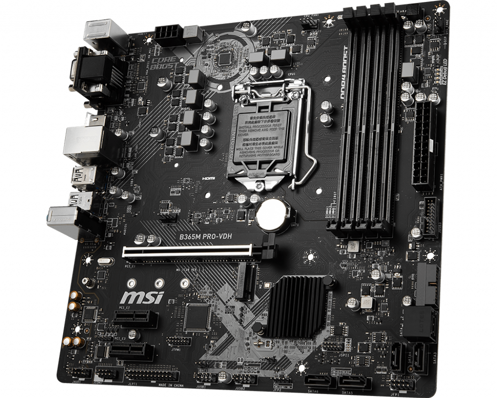 Mainboard MSI B365M PRO-VDH (LGA1151V2 / M-ATX / 4 Khe Ram DDR4) - Đã Qua Sử Dụng