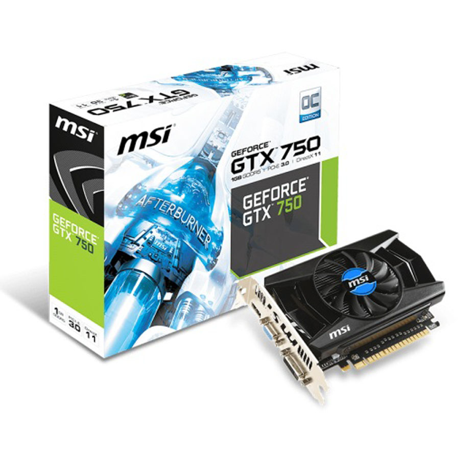 VGA, Card Màn Hình MSI GTX 750 1GB DDR5 - Đã Qua Sử Dụng