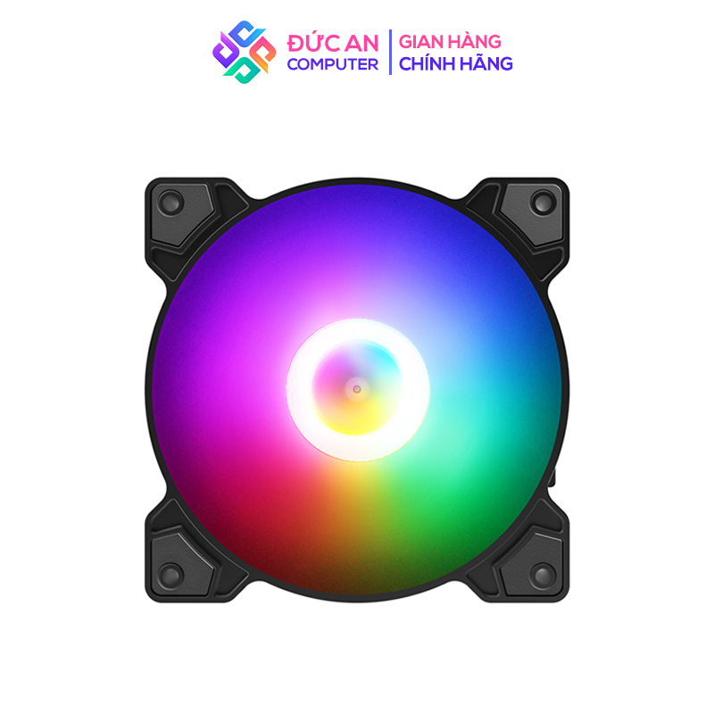 Quạt Tản Nhiệt, Fan Case Led RGB Coolmoon A3 - Tự Động Đổi Màu, Không Cần Hub