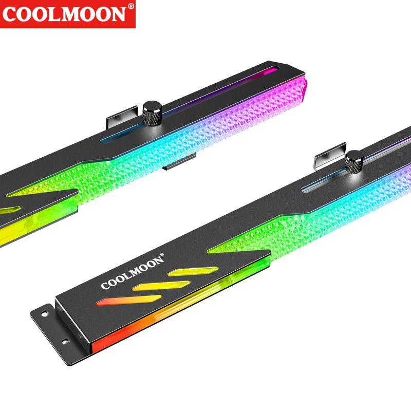 Giá Đỡ VGA Coolmoon Dragon Scale GT8 Led ARGB - Đồng Bộ Hub Coolmoon / Mainboard