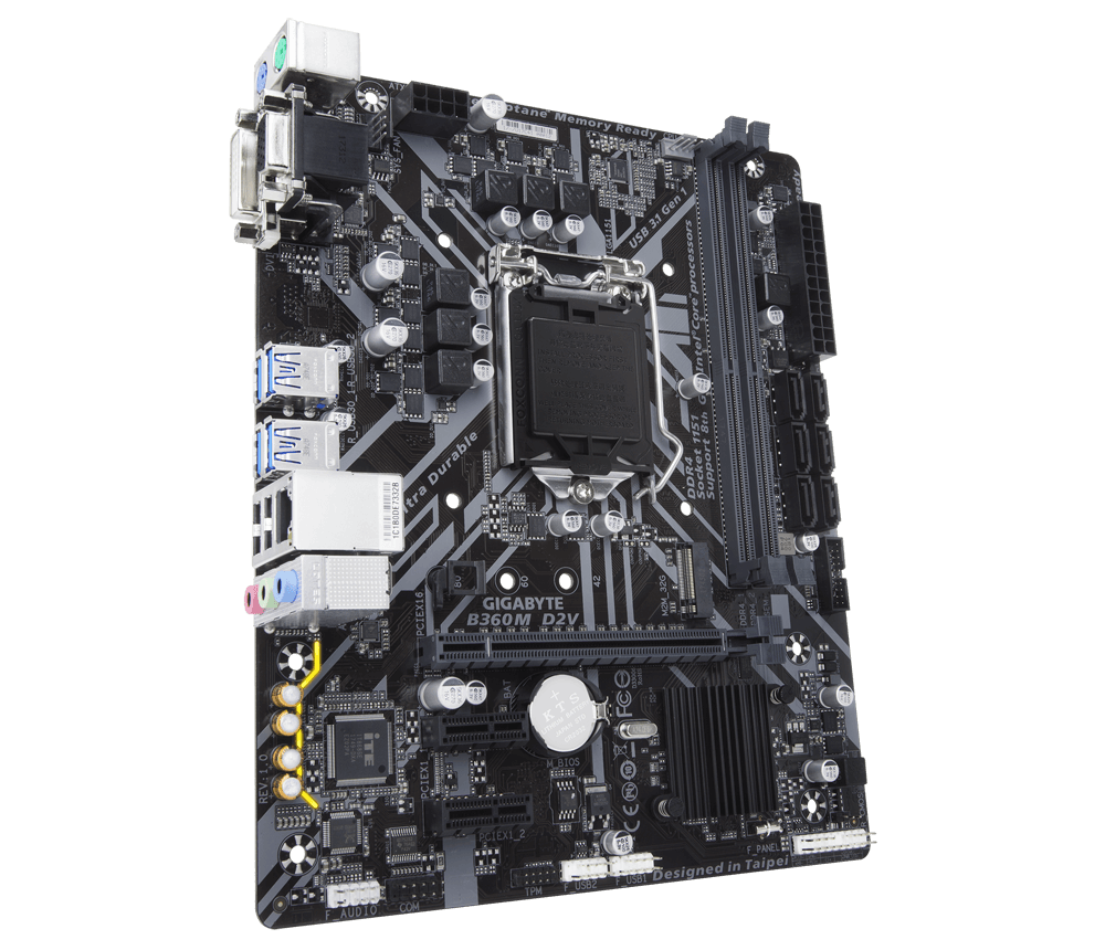 Mainboard Gigabyte B360 D2V (Chipset Intel B360 / Socket LGA1151/ VGA onboard) - Đã Qua Sử Dụng