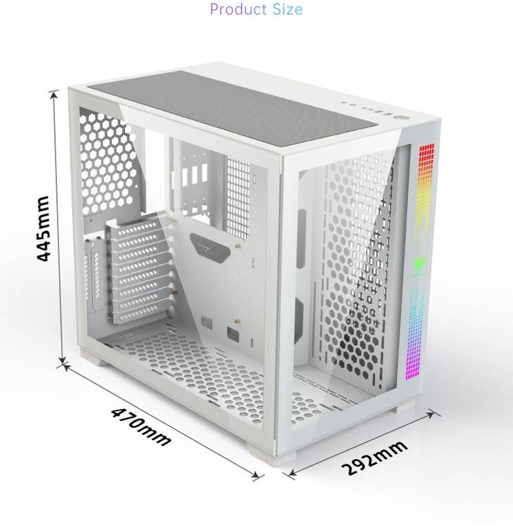 Vỏ Case Coolmoon Aosor Moon Place Pro (Mid Tower/Màu Đen)