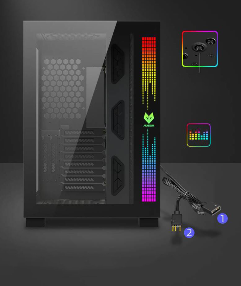 Vỏ Case Coolmoon Aosor Moon Place Pro (Mid Tower/Màu Trắng)