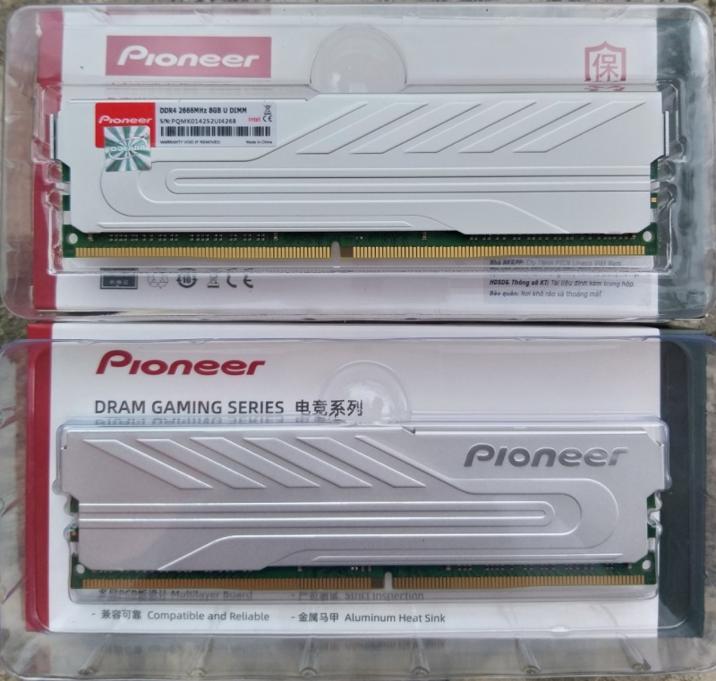 Ram Pioneer DDR4 8GB Bus 2666 / 3200 MHz - Tản Nhiệt