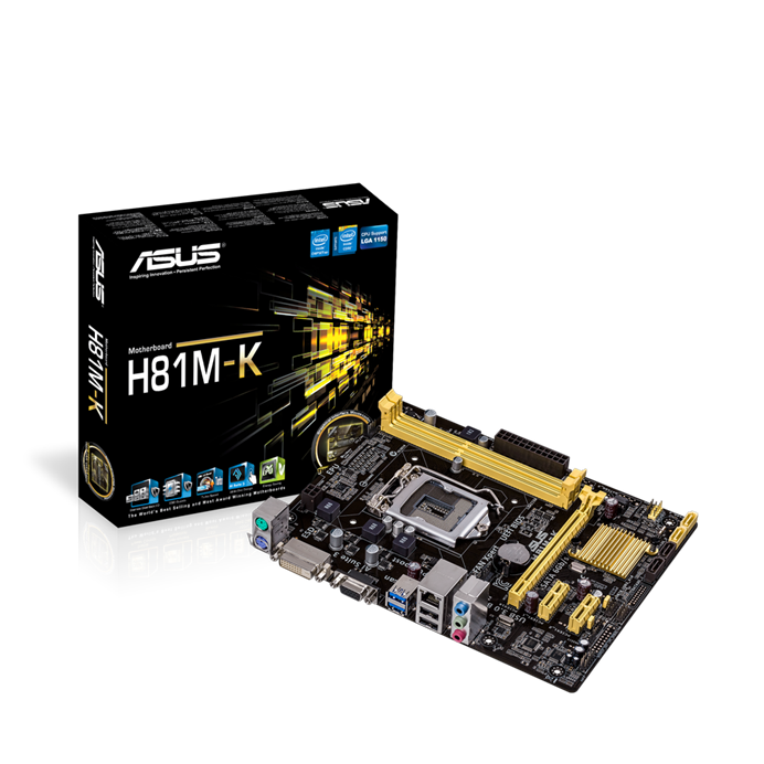 Mainboard ASUS H81M-K (Intel H81, Socket 1150, m-ATX, 2 khe Ram DDR3)
