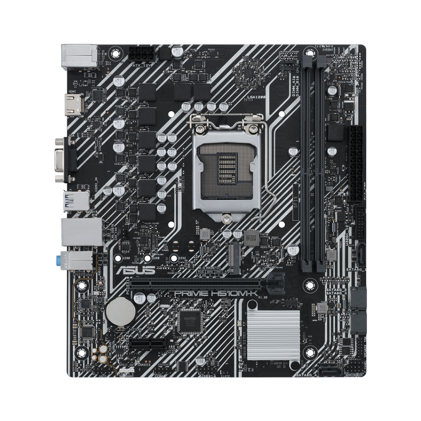 Mainboard ASUS PRIME H510M-K - Tray (Intel H510, Socket 1200, m-ATX, 2 khe Ram DDR4)