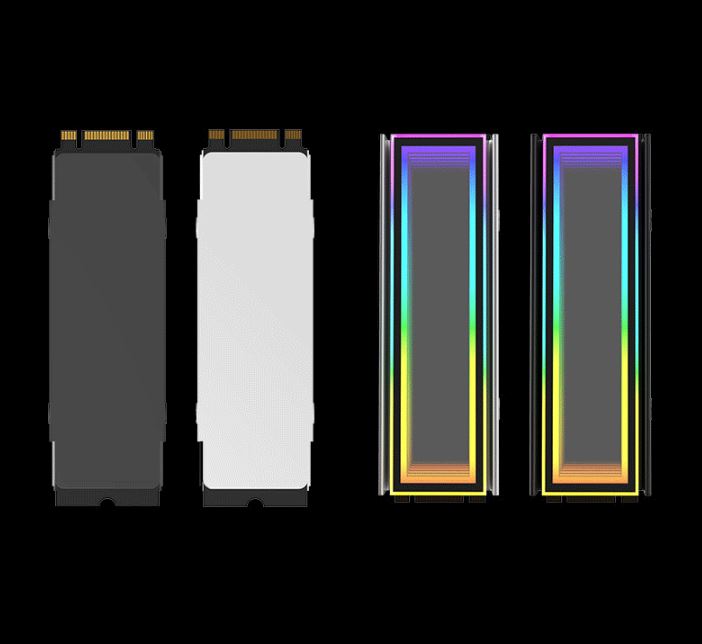Tản Nhiệt SSD M2 NVME Infinity Lens Led ARGB Gương Vô Cực - Đồng Bộ Mainboard / Hub