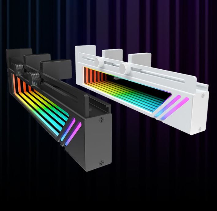 Giá Đỡ VGA Dọc Infinity Lens Led ARGB Gương Vô Cực - Đồng Bộ Mainboard / Bộ Hub