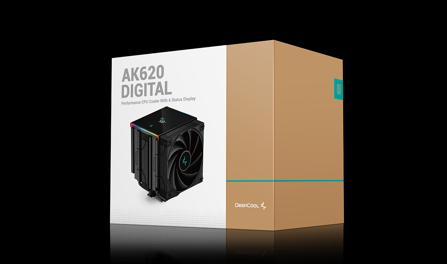 Tản Nhiệt Khí Deepcool AK620 Digital Màu Đen - Có Đồng Hồ Hiển Thị Nhiệt Độ