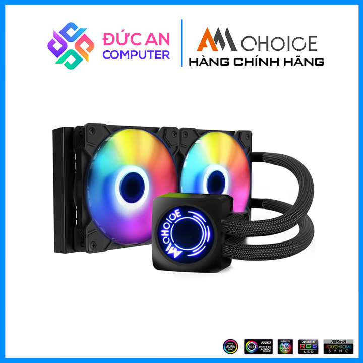 Tản Nhiệt Nước All in One AMCHOICE 240 ARGB - Hỗ Trợ Đồng Bộ Mainboard / Hub