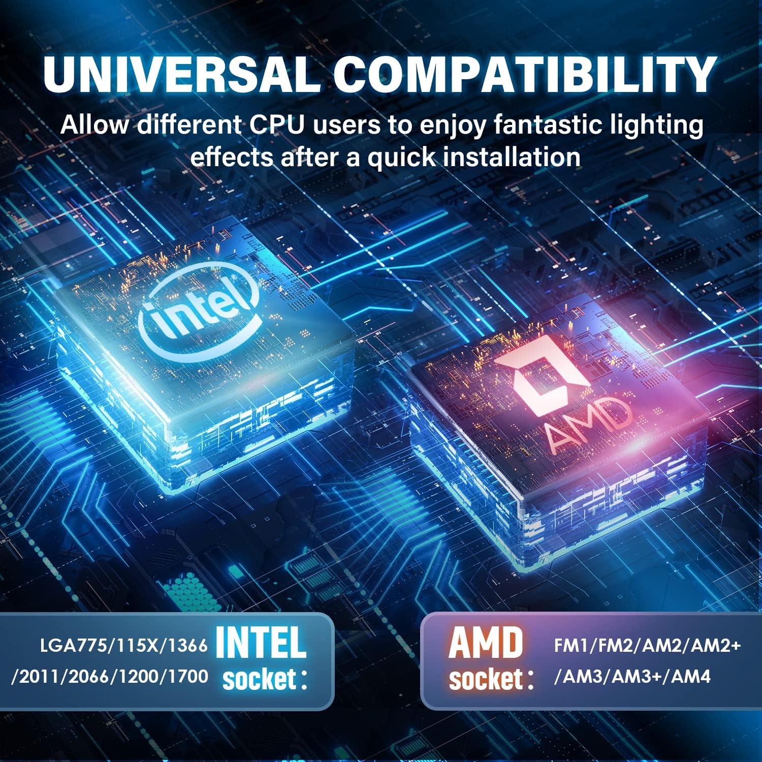 Tản Nhiệt Nước All in One AMCHOICE 240 ARGB - Hỗ Trợ Đồng Bộ Mainboard / Hub