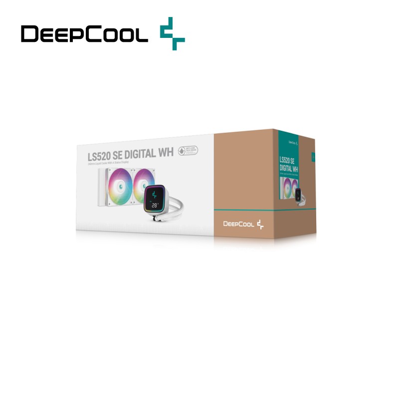 Tản Nhiệt Nước AIO Deepcool LS520 SE Digital Led ARGB - Màu Đen / Trắng