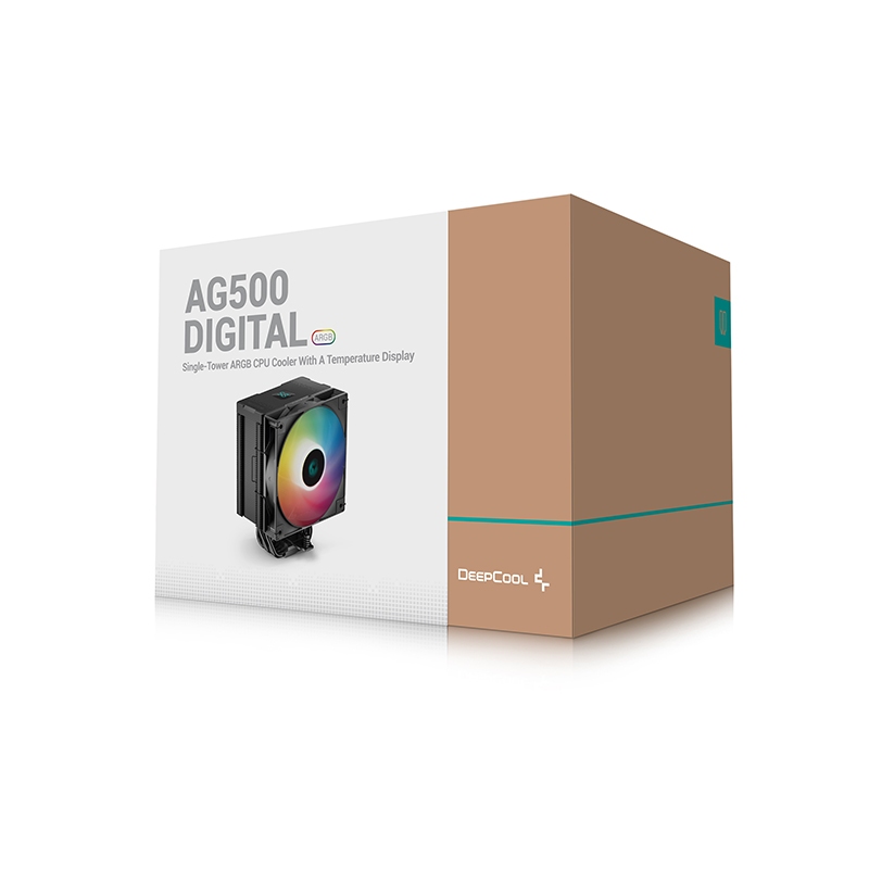 Tản Nhiệt Khí Deepcool AG500 DIGITAL BK / WH ARGB (Màu Đen / Trắng)
