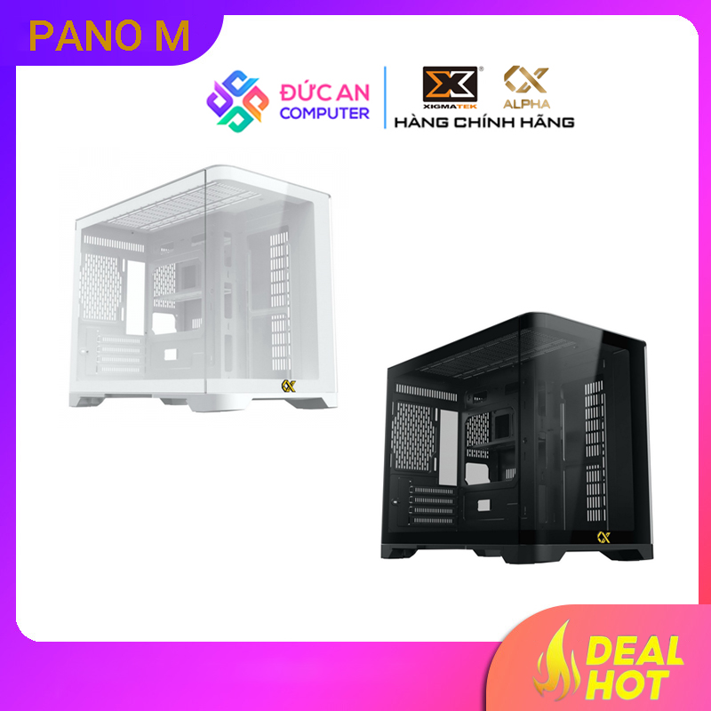 Vỏ Case Xigmatek Alpha Pano M (EN43079) - Mid Tower / Màu Đen / Trắng
