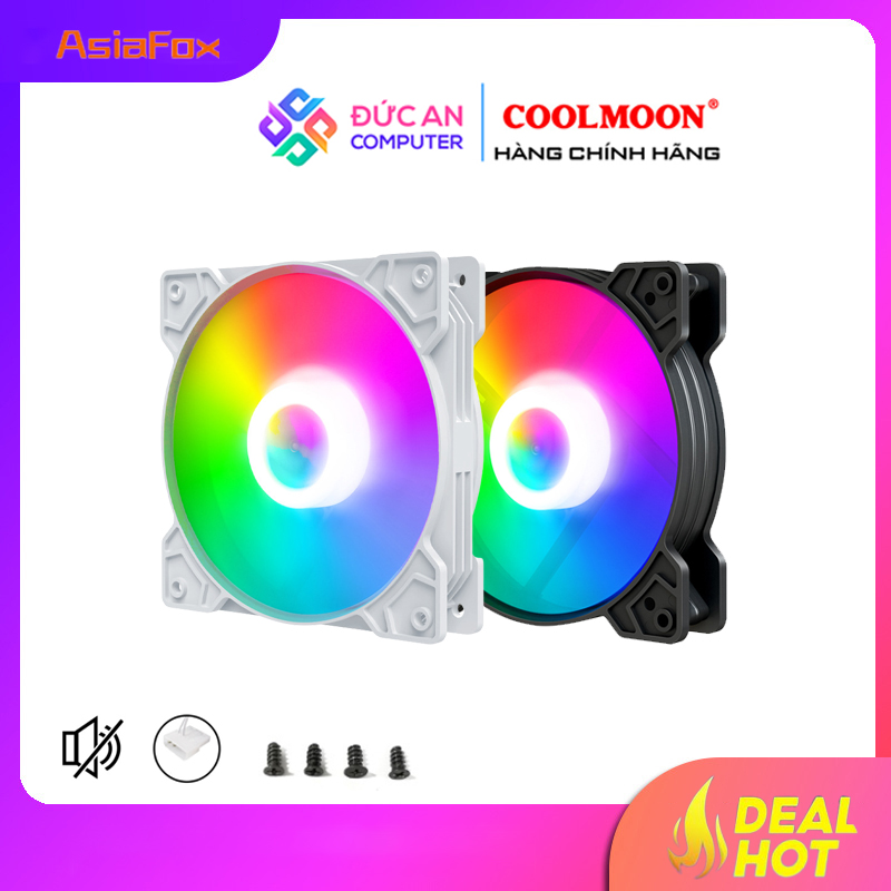 Quạt Tản Nhiệt Coolmoon AsiaFox Y2 - Led Nhiều Màu