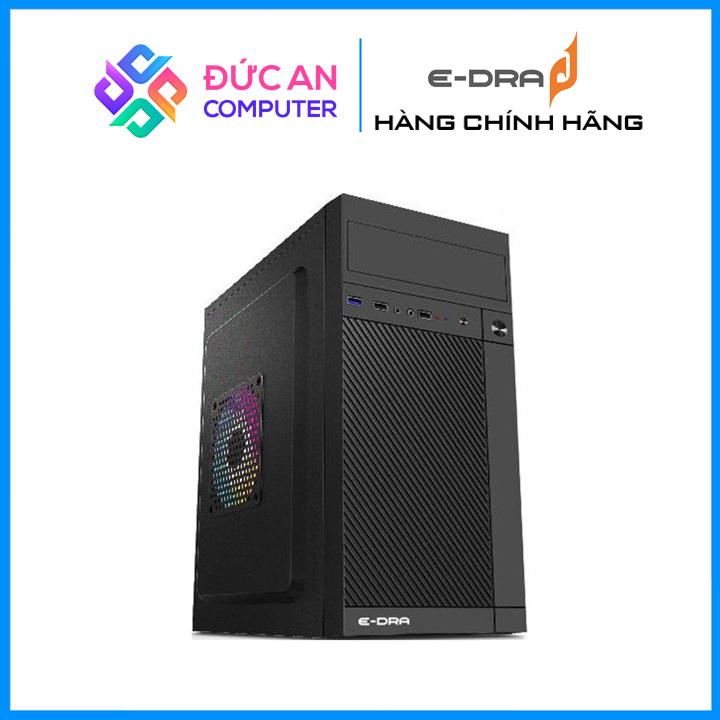 Vỏ Case máy tính E-DRA ECS1104 (MidTower/Màu Đen)