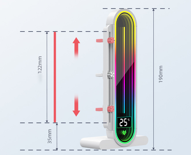 Giá Đỡ VGA GH3 Pro Led ARGB - Có Cảm Biến Và Đồng Hồ Hiển Thị Nhiệt Độ