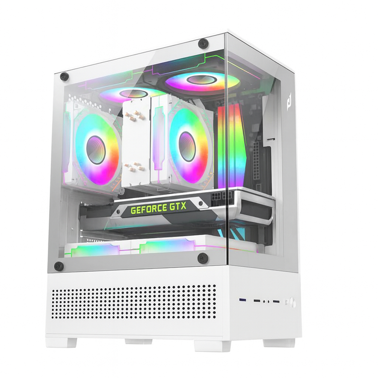 Vỏ Case 2 Mặt Kính Cường Lực EDRA ECS1303H (M-ATX/Mid Tower)