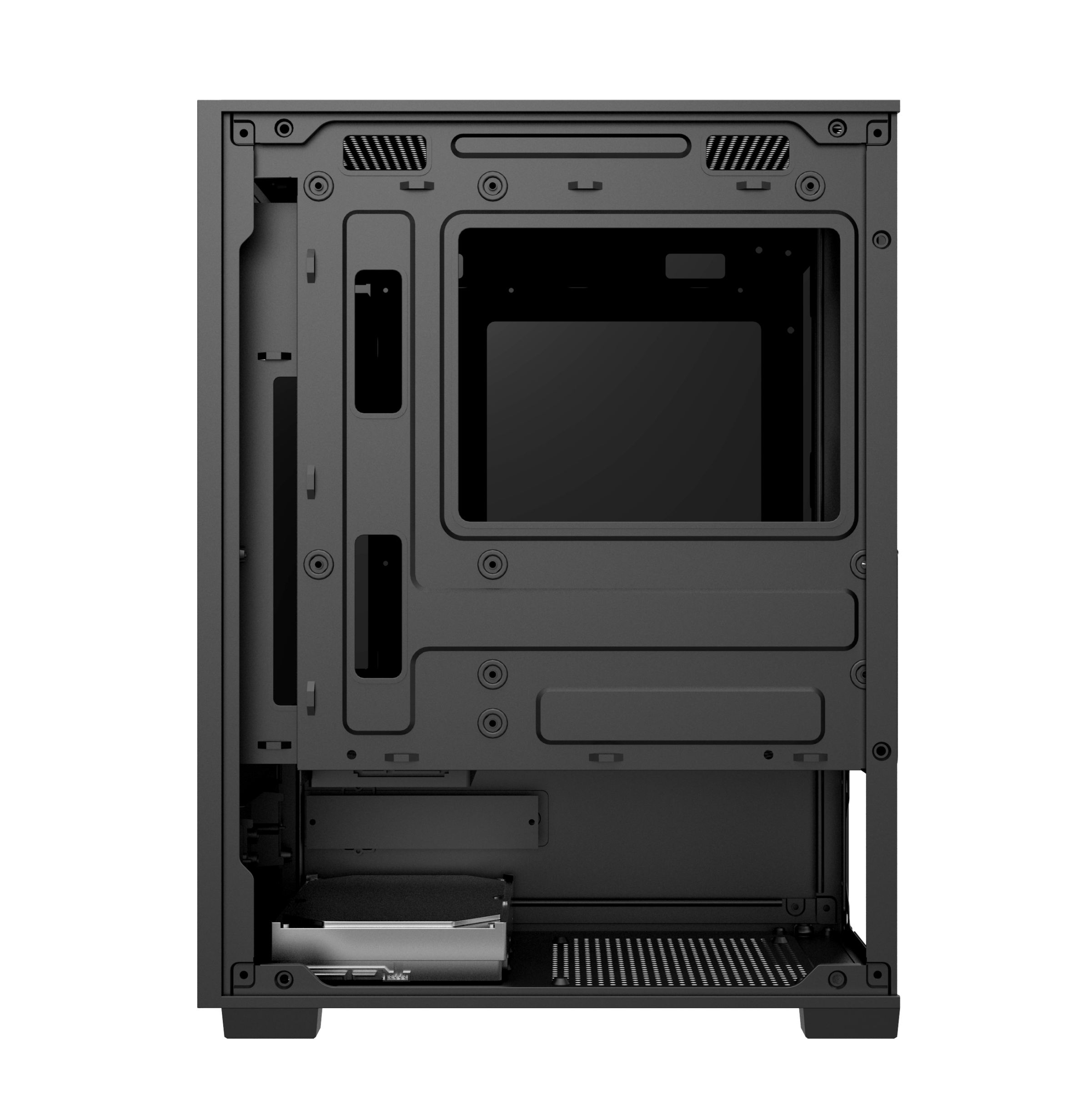 Vỏ Case 2 Mặt Kính Cường Lực EDRA ECS1303 (M-ATX/Mid Tower)