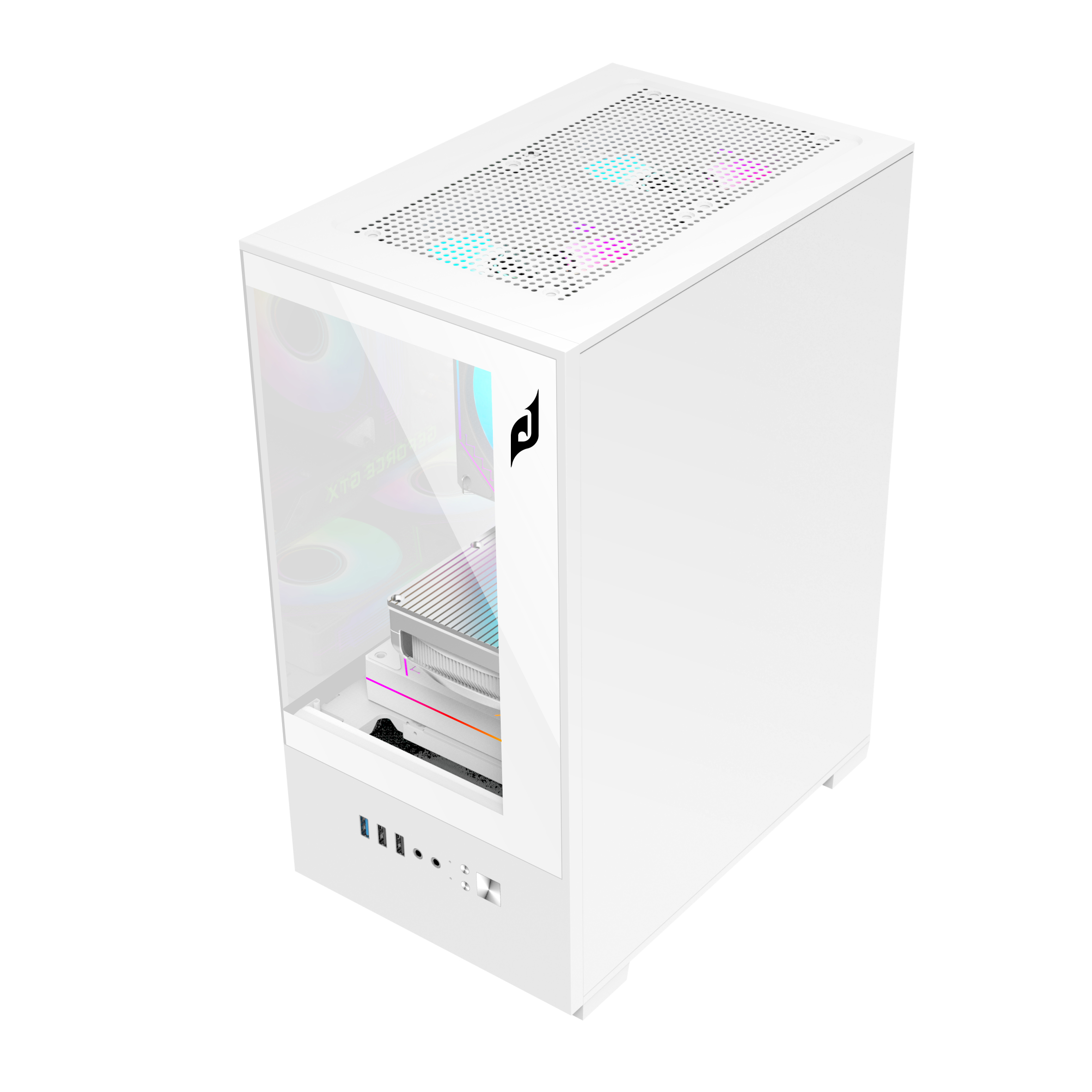 Vỏ Case 2 Mặt Kính Cường Lực EDRA ECS1303 (M-ATX/Mid Tower)