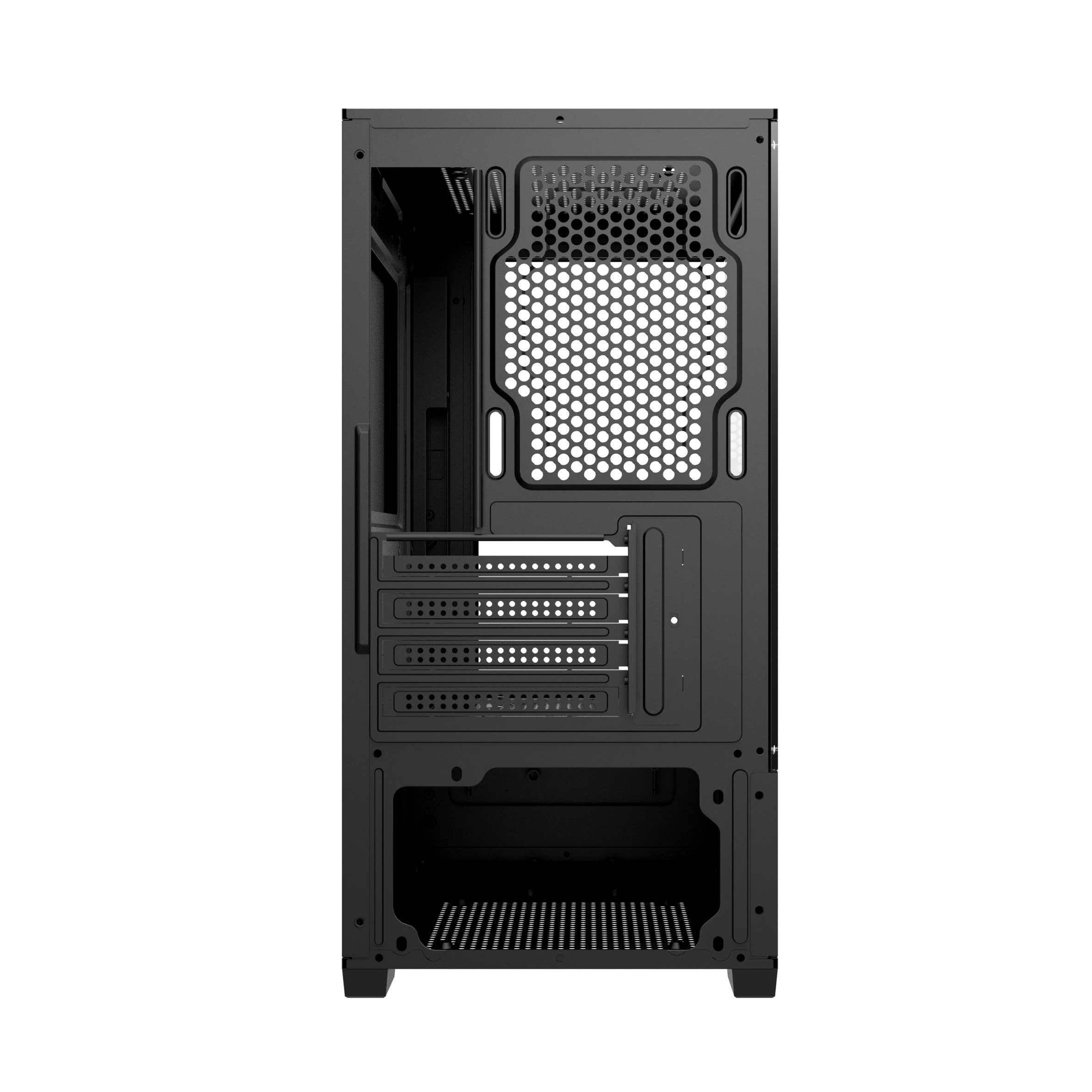Vỏ Case 2 Mặt Kính Cường Lực EDRA ECS1303H (M-ATX/Mid Tower)