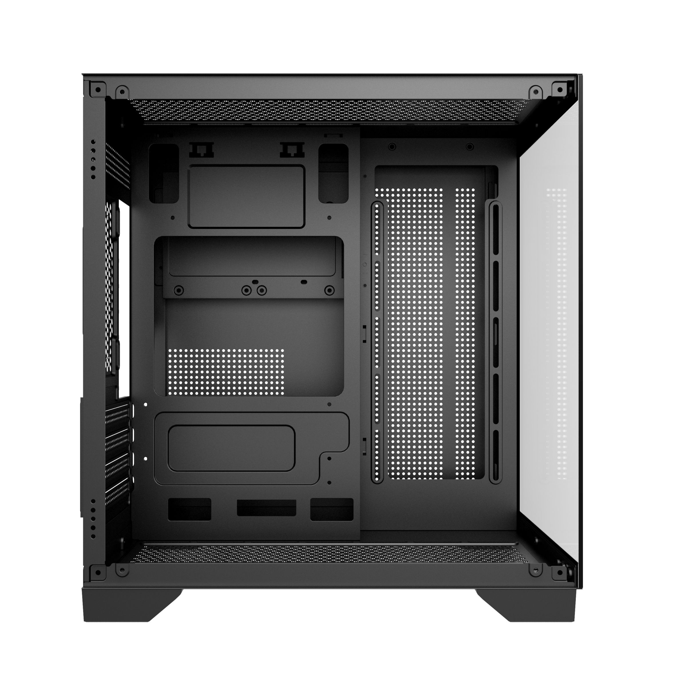 Vỏ Case 2 Mặt Kính Cường Lực EDRA ECS1503 (M-ATX/Mid Tower)