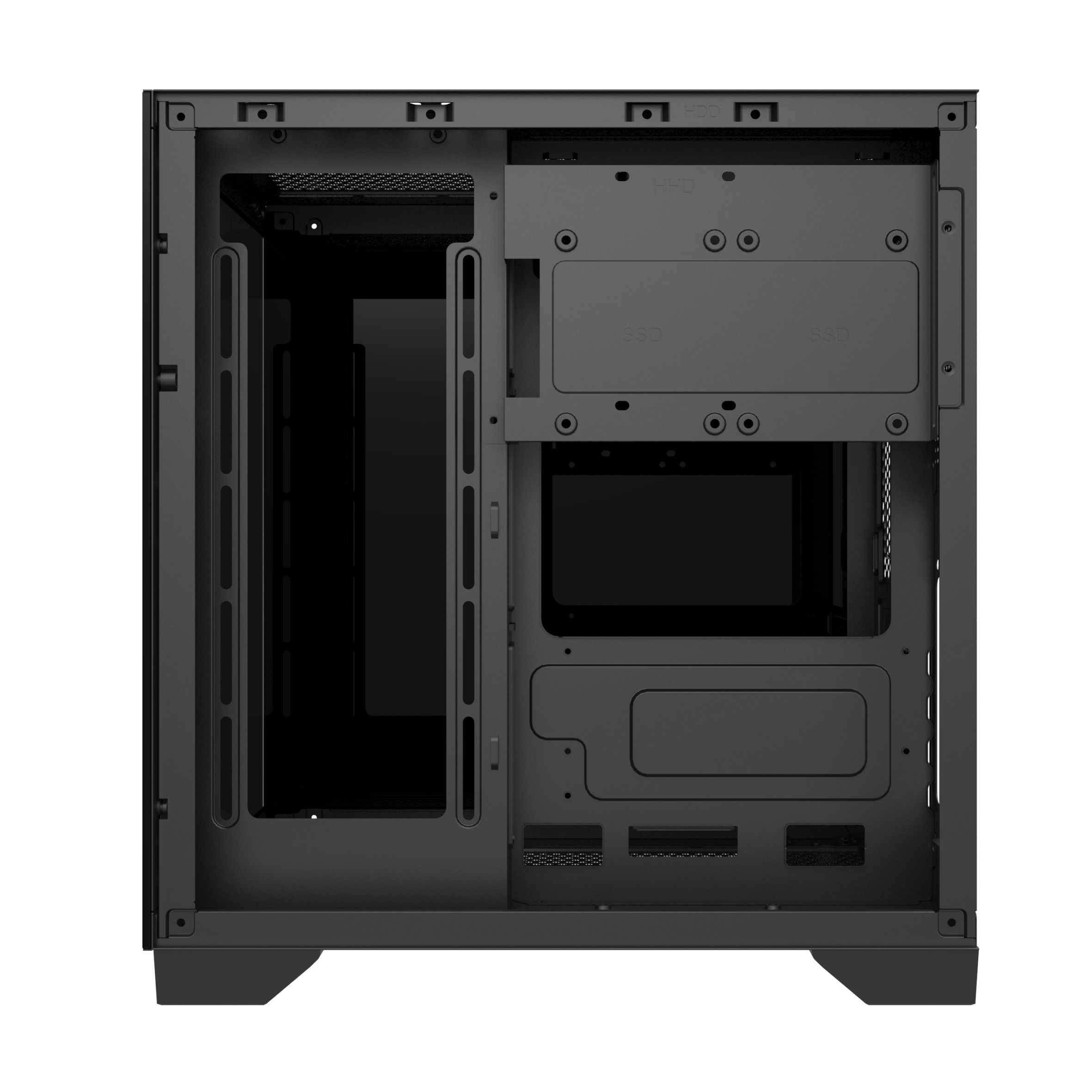 Vỏ Case 2 Mặt Kính Cường Lực EDRA ECS1503 (M-ATX/Mid Tower)