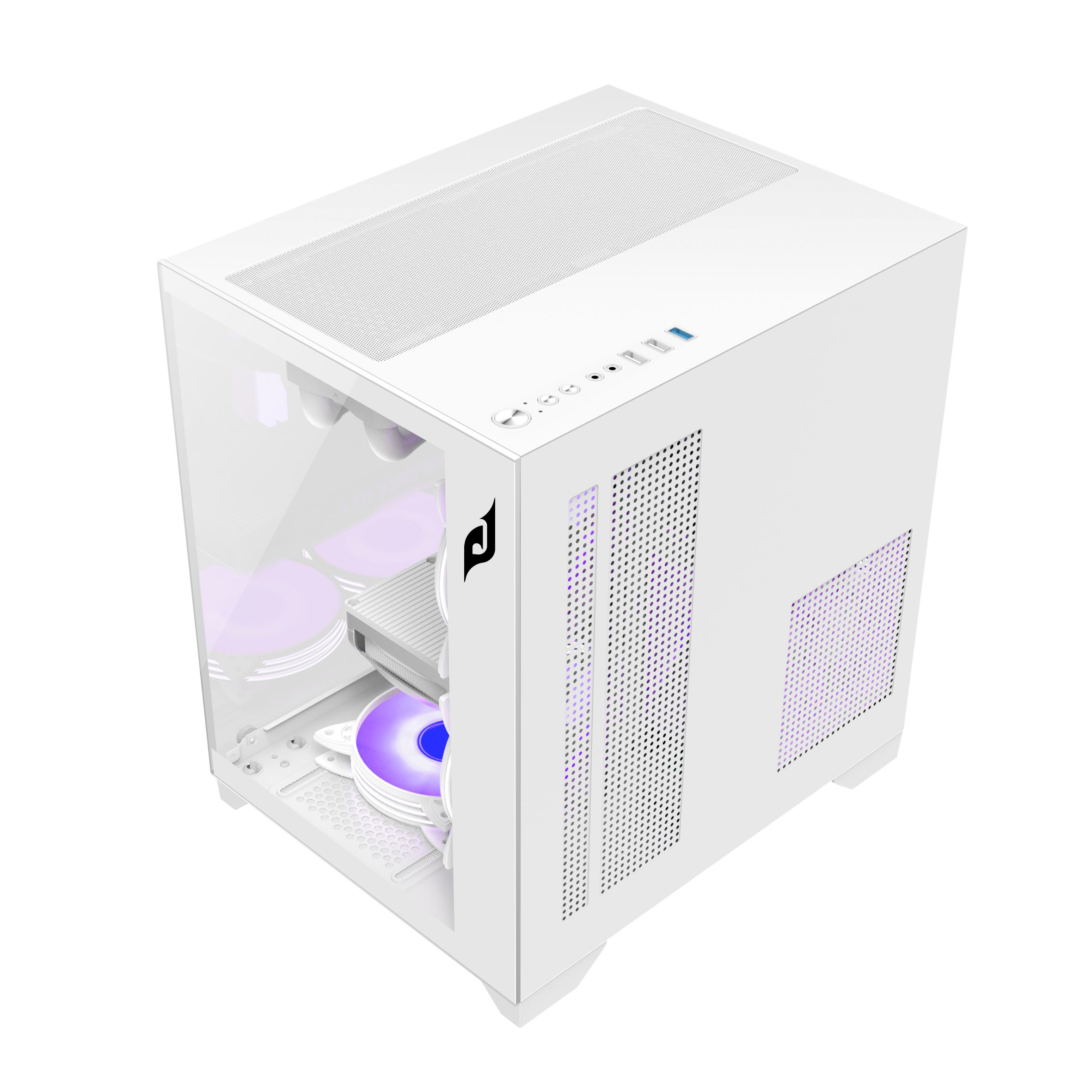 Vỏ Case 2 Mặt Kính Cường Lực EDRA ECS1503 (M-ATX/Mid Tower)