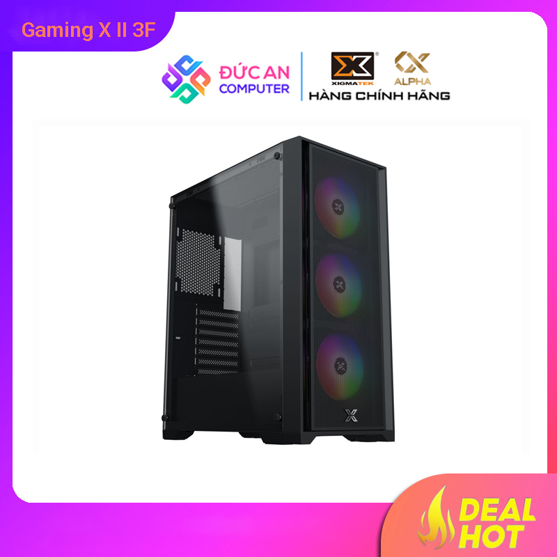 Vỏ case XIGMATEK Gaming X II 3F (E-ATX/Mid Tower/Màu Đen/3FAN)