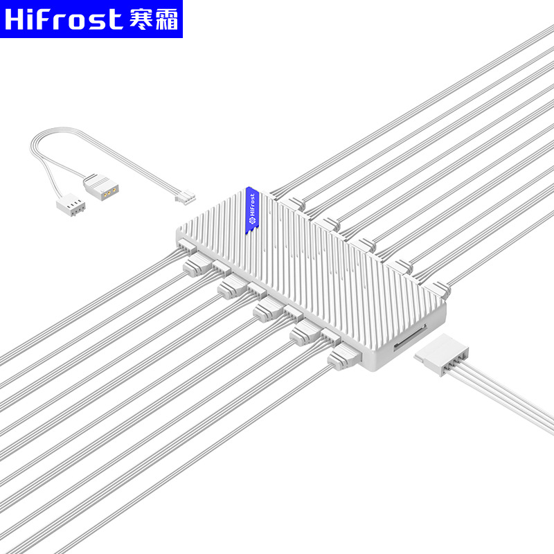 Bộ Hub Coolmoon Hifrost HC10 Dùng Cho Fan Led ARGB Có Điều Tốc PWM