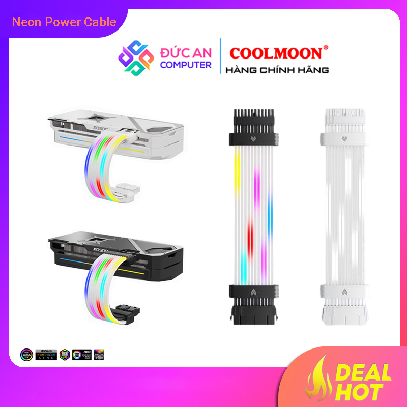 Dây Nguồn Nối Dài Coolmoon Led ARGB Neon - Hiệu Ứng Sao Băng