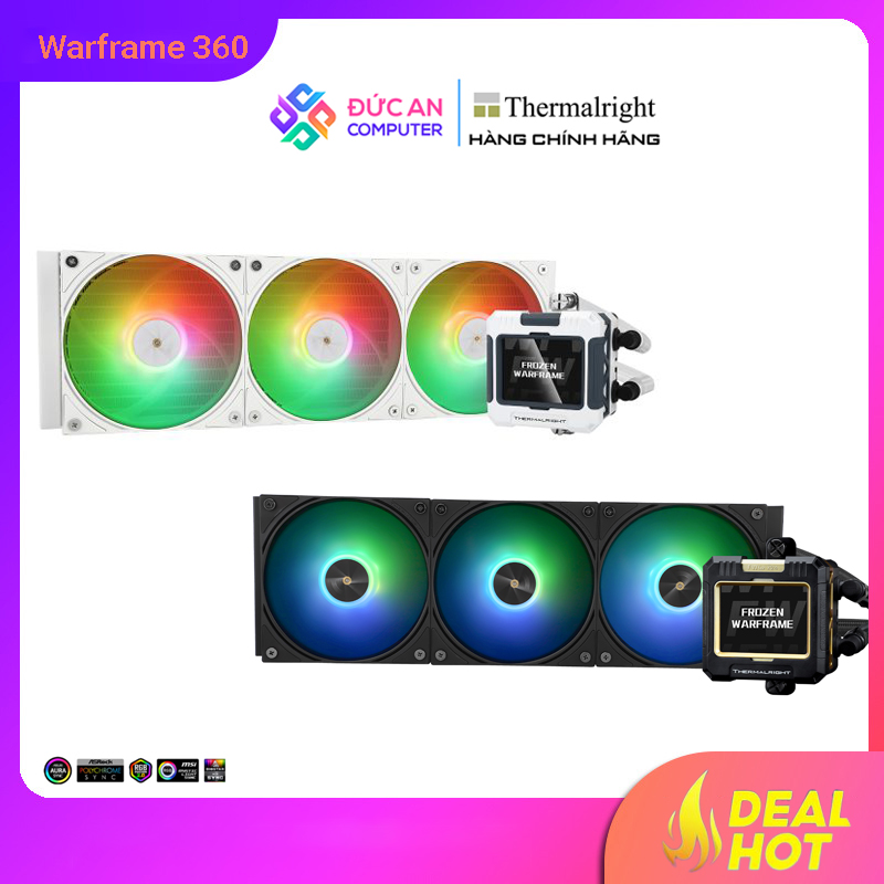 Tản Nhiệt Nước ThermalRight Frozen Warframe 360 ARGB - Màn Hình Tùy Chỉnh