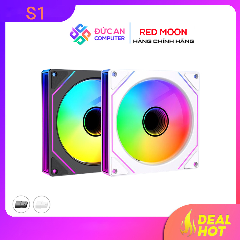 Fan Case Red Moon S1 Led RGB Tự Động Đổi Màu - Không Đồng Bộ Hub Và Mainboard