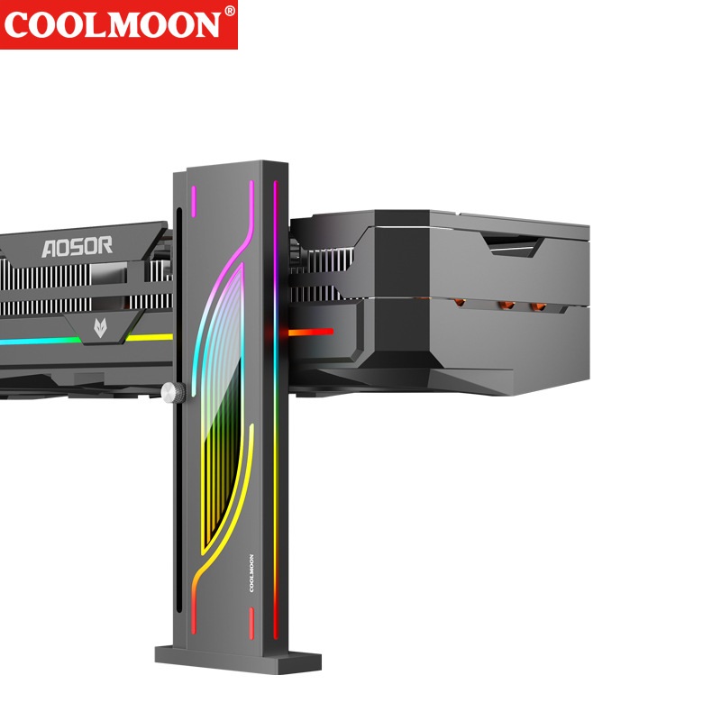 Giá Đỡ VGA Coolmoon GH6 Led ARGB - Gương Vô Cực