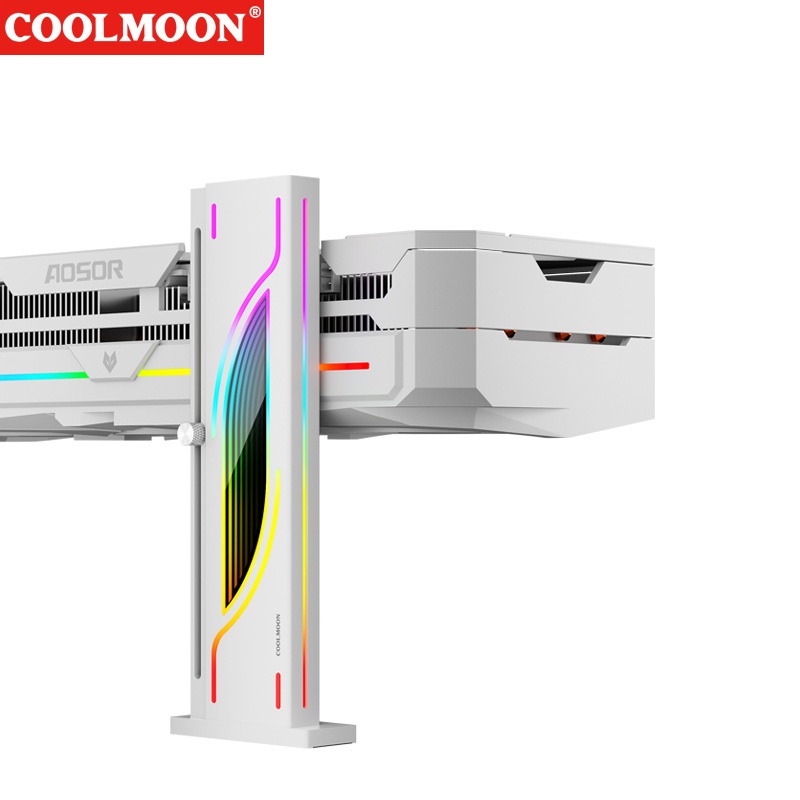 Giá Đỡ VGA Coolmoon GH6 Led ARGB - Gương Vô Cực