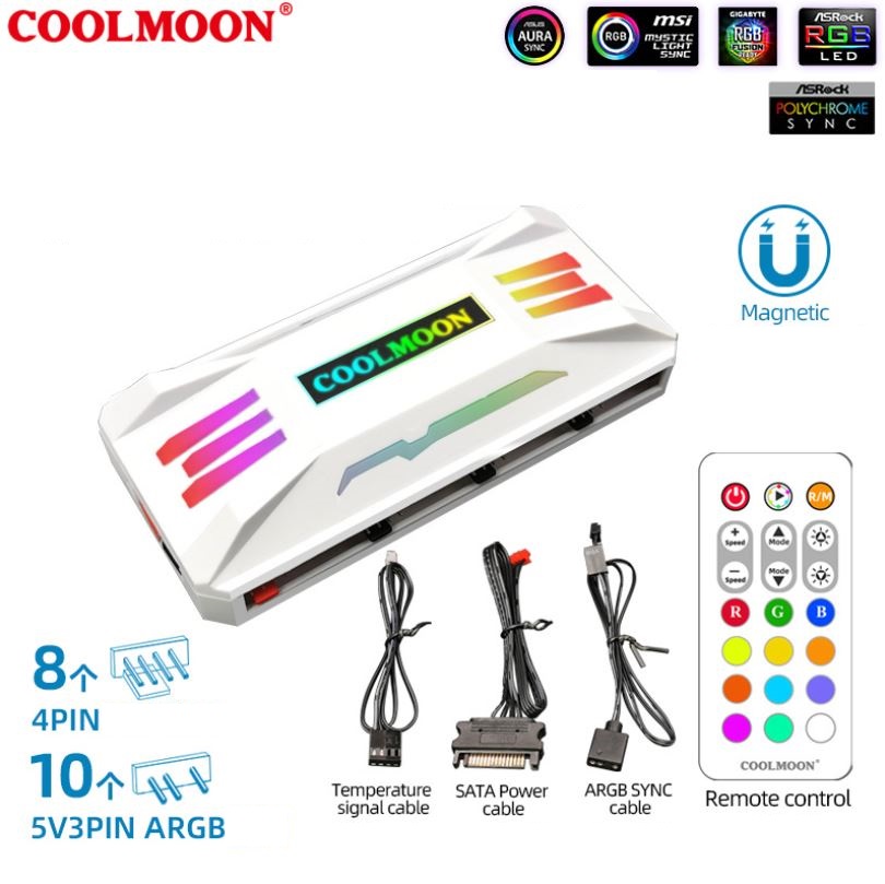 Quạt Tản Nhiệt Coolmoon HiFrost 6 Pro Led ARGB