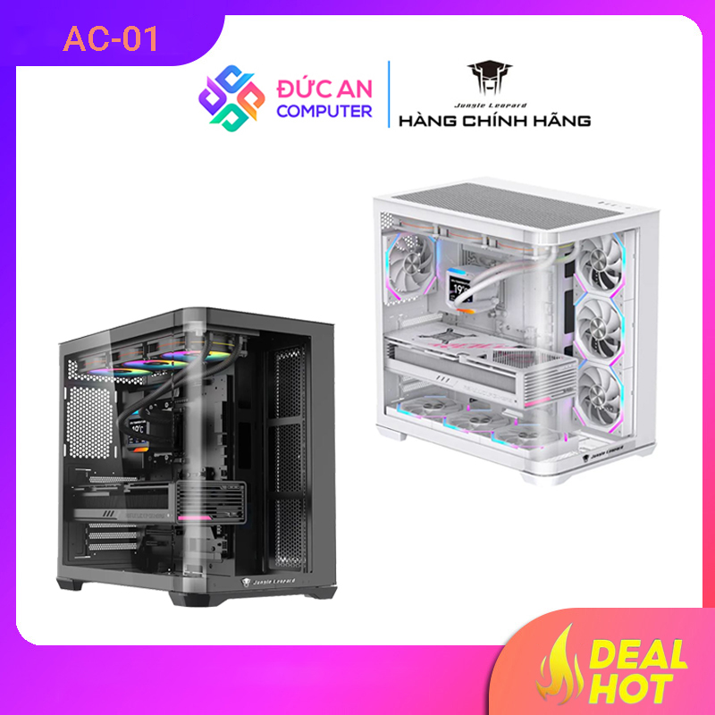 Vỏ Case 2 Mặt Kính Cường Lực Jungle Leopard AC-01 (E-ATX)