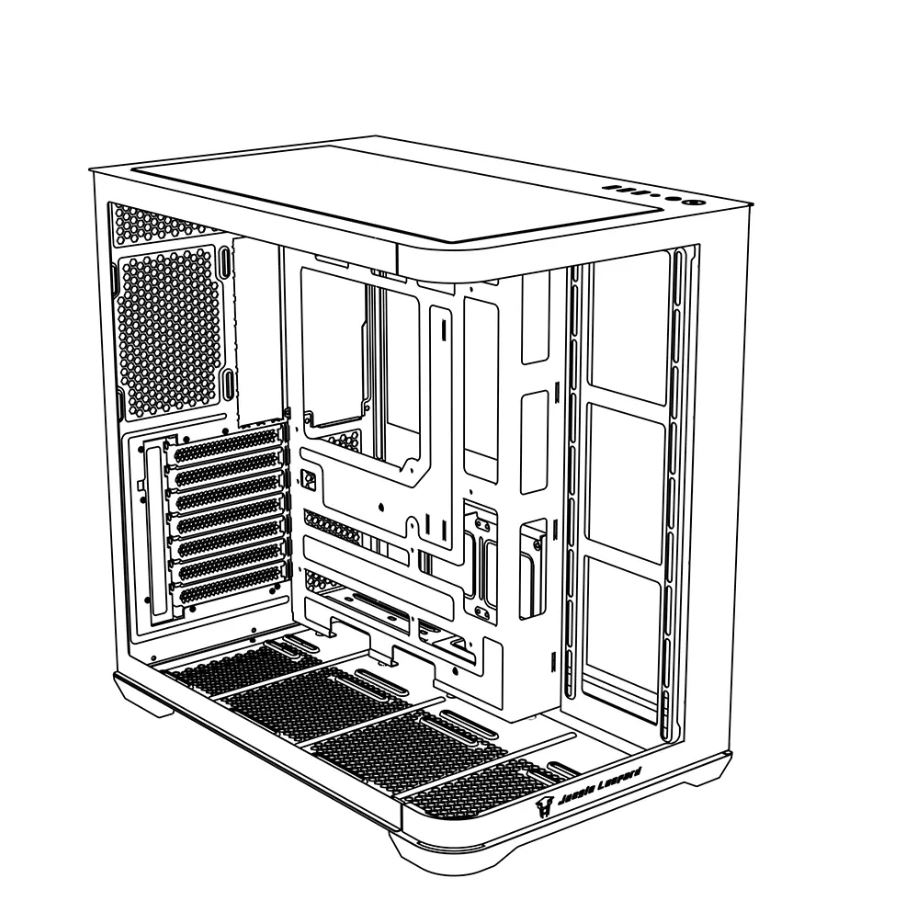 Vỏ Case 2 Mặt Kính Cường Lực Jungle Leopard AC-01 (E-ATX)