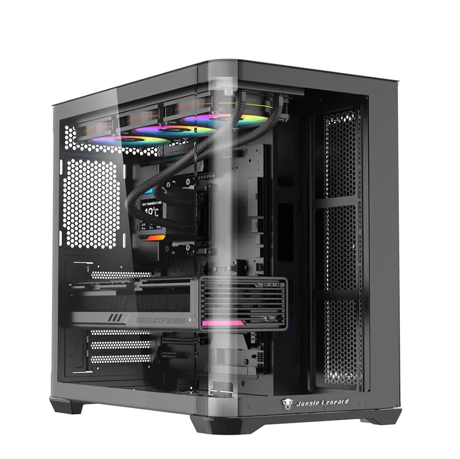 Vỏ Case 2 Mặt Kính Cường Lực Jungle Leopard AC-01 (E-ATX)