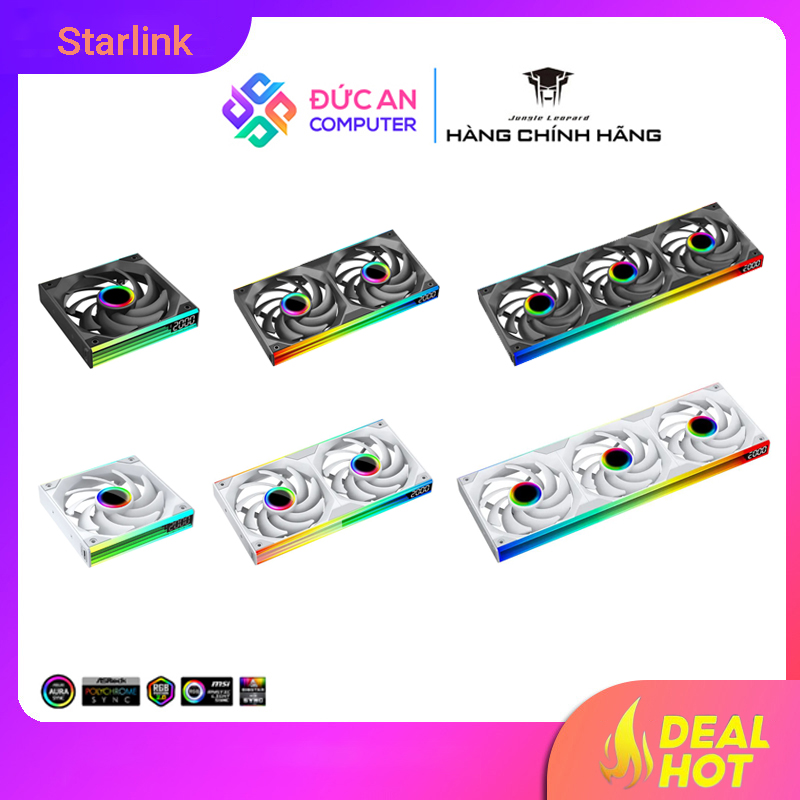 Quạt Tản Nhiệt Jungle Leopard Starlink Infinite Mirror Led ARGB - Liền Khối
