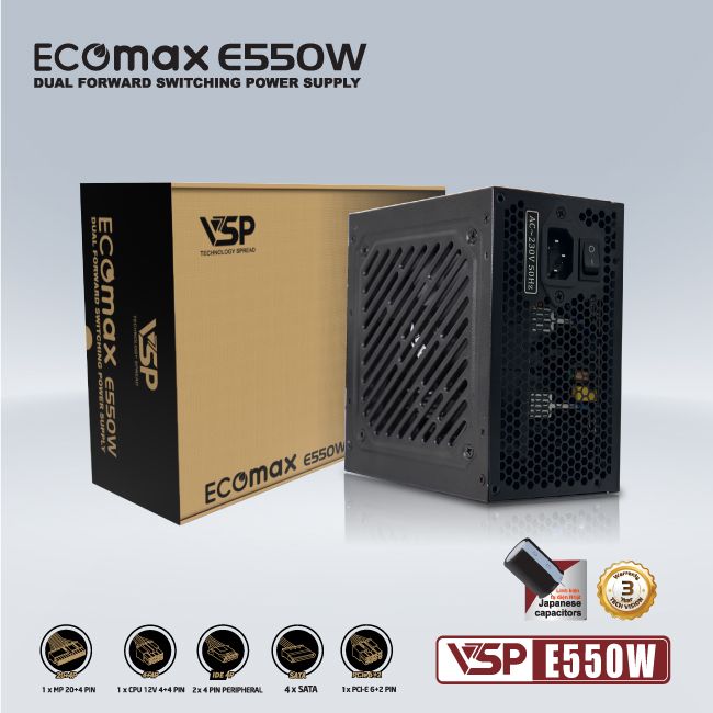 Nguồn VSP EcoMax E550W