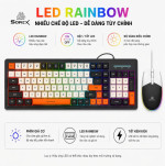 Bộ phím chuột SOREX KM2000 Pro (Mix Nhiều Màu)